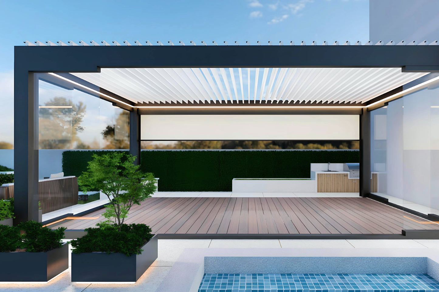 Sun Shady Aluminum Pergola