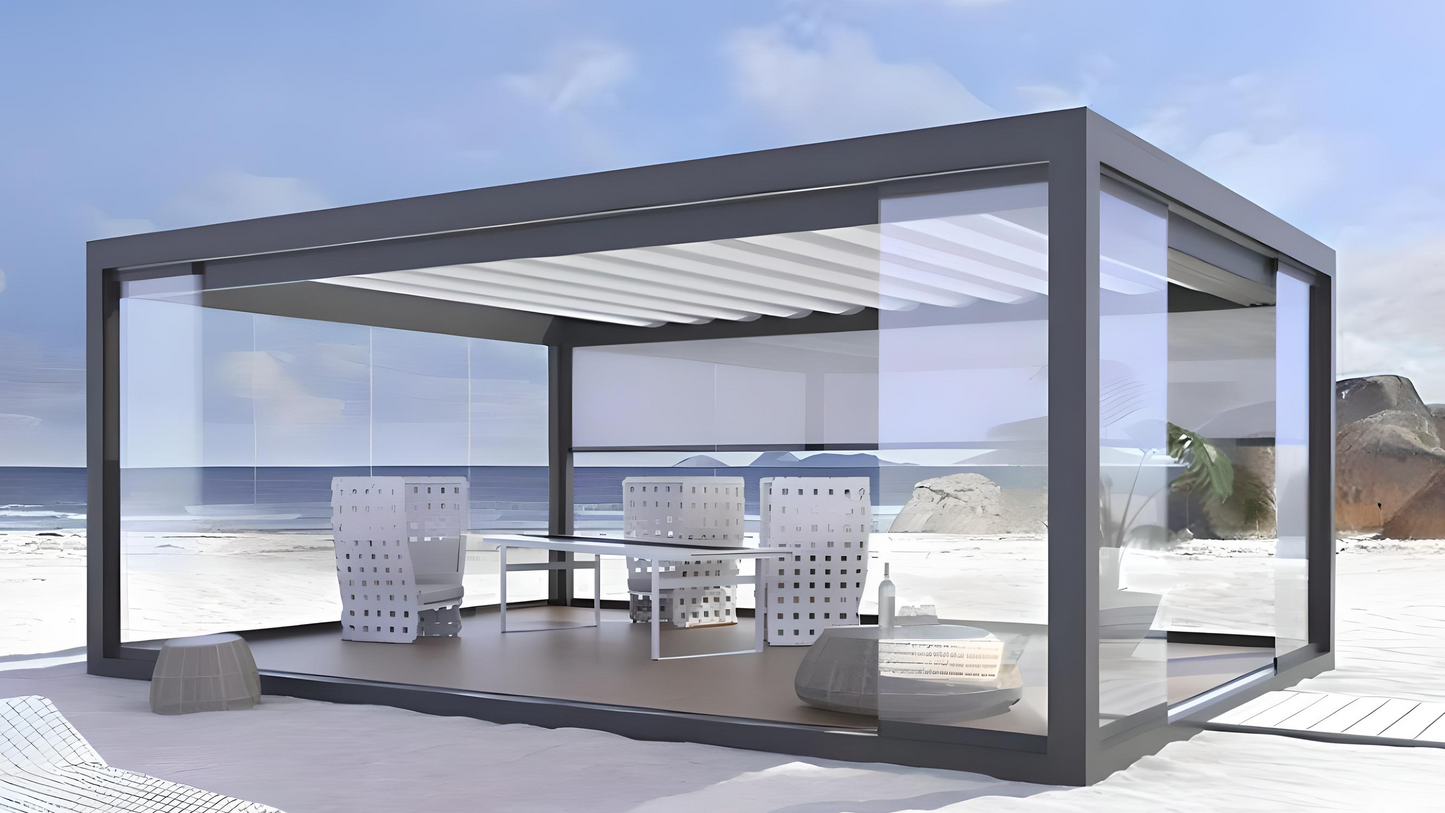 Glass Walls Pergola