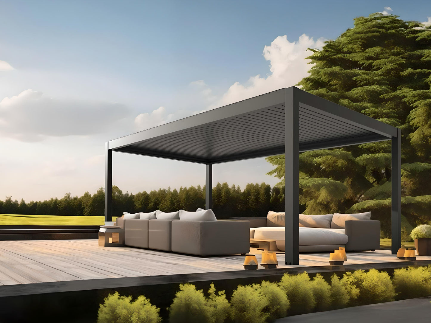 Sun Shady Aluminum Pergola